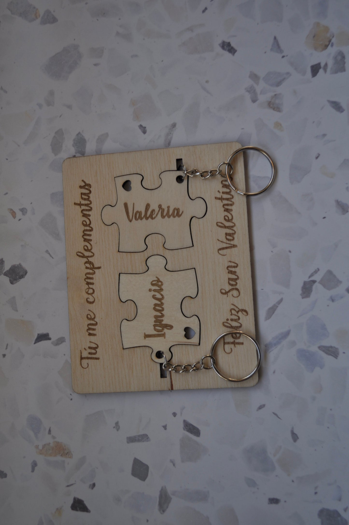 Tarjeta San Valentín con llavero - Marnechi Studio