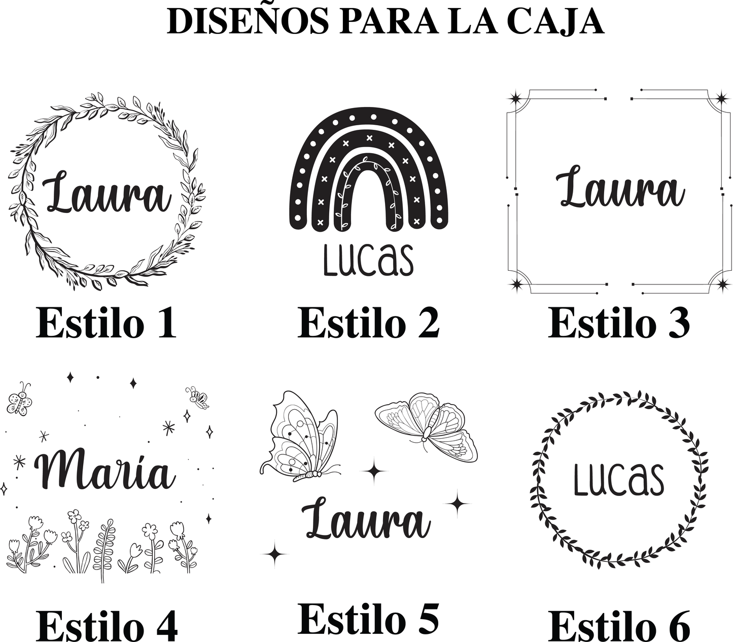 Placas de Cumplemeses personalizados
