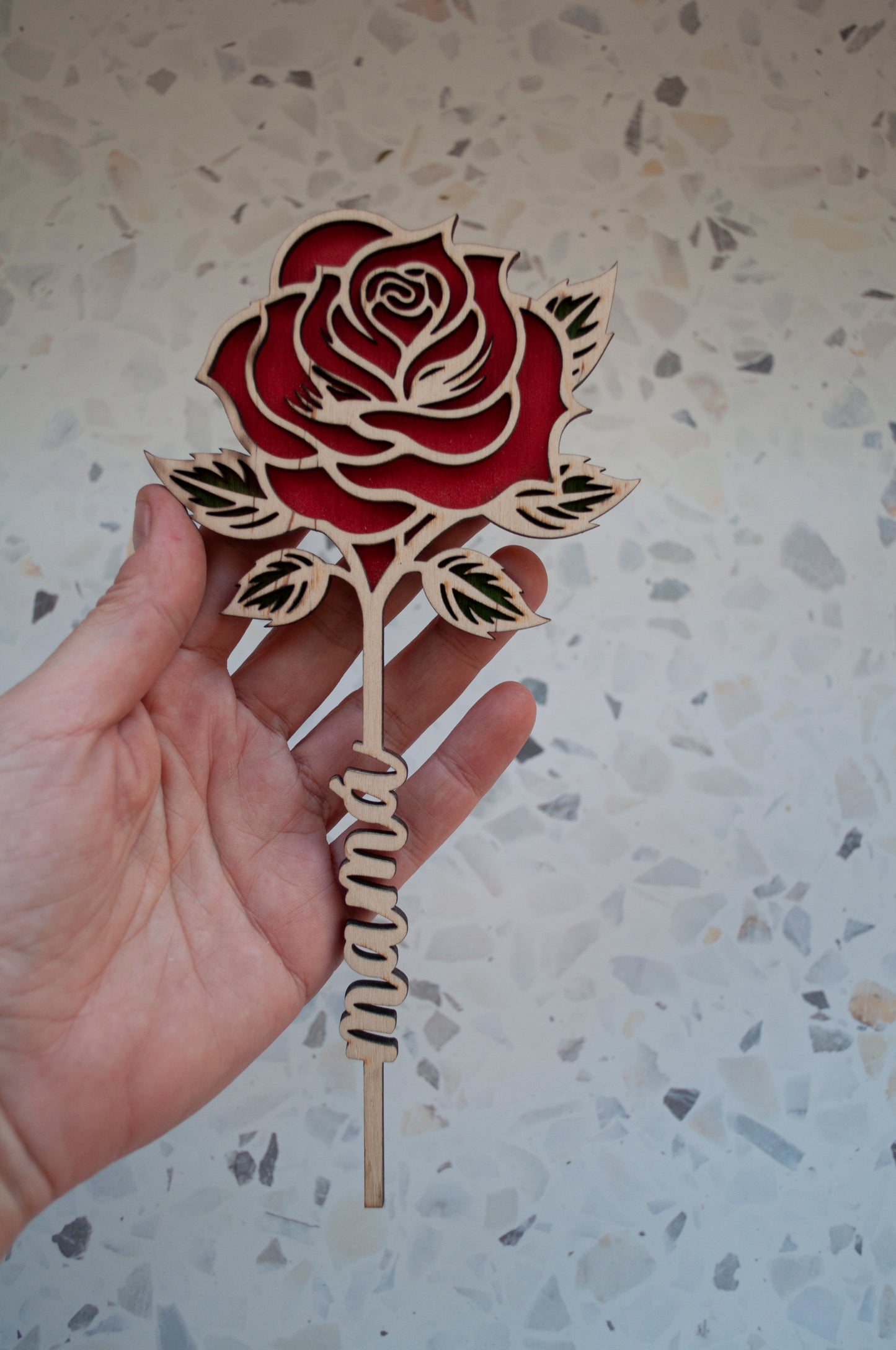 Rosa de madera