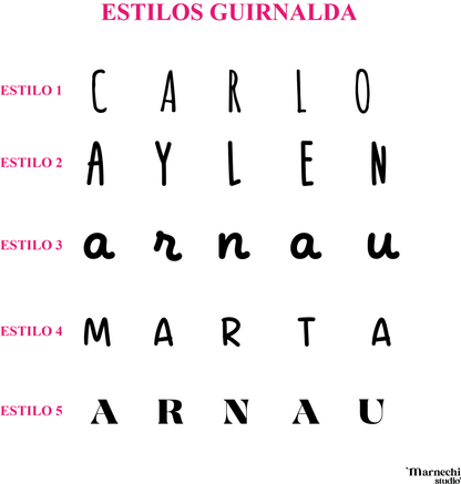 Guirnalda de madera