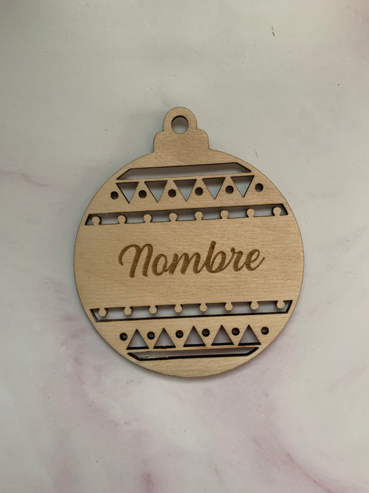 Bola navidad troquelada personalizado